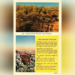 326 - GRAND CANYON NATIONAL PARK- San Diego, CA- Vintage Postcard